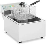 Royal Catering RCEF-10EY-ECO Fritteuse Edelstahl Elektro Fritteuse mit Korb 3200 W 10