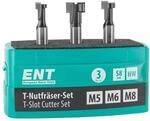 ENT 09003 3-tlg. HW T-Nutfr&auml;ser-Set optimiert f&uuml;r M5 M6 und M8 Schrauben, HW,