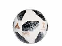 adidas Herren FIFA WM offizieller Spielball Ball, White/Black/Silver Metallic, 5