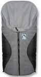 Heitmann Eisb&auml;rchen Fu&szlig;sack Babyschale, Design:schwarz/grau GS