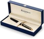 Waterman H&eacute;misph&egrave;re F&uuml;ller | Hochgl&auml;nzend Schwarz mit Zierteile aus 23 K Gold 