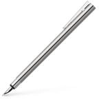 Faber-Castell 342000 - F&uuml;ller Neo Slim Edelstahl, Federbreite M, silber gl&auml;nzend