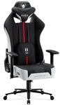 Diablo Gaming Stuhl Stoff X-Player 2.0 - Breite Sitzfl&auml;che - Gaming Chair mit 3D