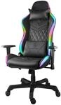 DELTACO GAMING DC410 &ndash; Ergonomischer Gaming Stuhl mit LED (Kunstleder, RGB