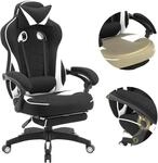 WOLTU Gaming Stuhl Stoff Stoff K&uuml;hl im Sommer Ergonomischer, 150 kg...