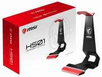 MSI Immerse HS01 Gaming Headset Ständer (Metall, 175 x 103 x 245 mm, schwarz rot)