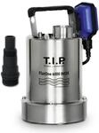T.I.P. Drainagetauchpumpe - Poolentw&auml;sserungspumpe Edelstahl (6.000l/h F&ouml;rdermenge,