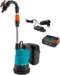 Gardena Akku-Regenfasspumpe 2000/2 18V P4A Ready-To-Use Set: Hohe F&ouml;rdermenge und