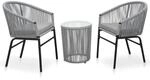 vidaXL Bistroset 3-TLG. mit Kissen Balkonset Gartenm&ouml;bel Sitzgruppe...