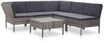 vidaXL Gartenm&ouml;bel 6-TLG. mit Auflagen Lounge M&ouml;bel Garten Garnitur...