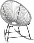 vidaXL Gartenstuhl Poly Rattan Sessel Schaukelstuhl Relaxstuhl Outdoorstuhl
