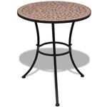 vidaXL Mosaik Gartentisch &Oslash; 60 cm Beistelltisch Mosaiktisch Gartenm&ouml;bel Tisch