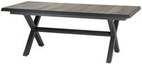 Siena Garden Sincro Ausziehtisch, anthrazit/Natur-grau, Alu/Keramik, 205/265x103 cm