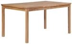 vidaXL Teak Gartentisch 150x90x77cm Esstisch Holztisch Terassentisch Esszimmer
