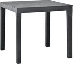 Modularer quadratischer Tisch, Made in Italy, 78 x78x72 cm, Farbe Anthrazit