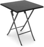 Relaxdays Gartentisch klappbar BASTIAN quadratisch H x B x T: 74 x 61,5 x 61,5 cm,