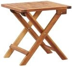 vidaXL Klappbarer Garten-Beistelltisch aus massivem Akazienholz, Balkontisch &