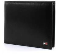 Tommy Hilfiger Herren Geldbeutel Eton Trifold mit M&uuml;nzfach, Schwarz (Black),