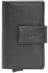 Strellson, Elegantes Herren Kartenetui, Kreditkartenetui aus Leder, Schwarz