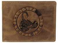 Greenburry Vintage 1705-Skorpion Leder Geldbeutel Geldbörse Portemonnaie mit
