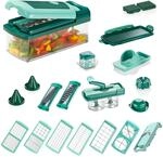 Genius Nicer Dicer Fusion Smart Set 28teilig + Twist - Obst- und Gem&uuml;seschneider