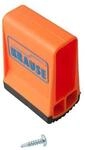 Krause Traversenfu&szlig;kappe orange, Innenma&szlig; 64x25 mm