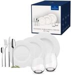 Villeroy und Boch - Wonderful World White 4 Friends Tafel Set, 36 tlg. Service...