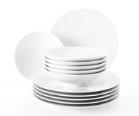 Seltmann Weiden 001.737479 Fashion wei&szlig; Tafelservice 12-teilig, Hartporzellan,...