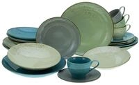 CreaTable, 19924, Serie Nature Collection, 20-teiliges Geschirrset, Kombiservice aus