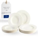 vivo - Villeroy & Boch Group - Basic White Tafelservice 12 teilig 6 Personen Wei&szlig;,