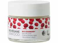 BIO:VÉGANE SKINFOOD Bio Cranberry - 24h Pflege für normale bis trockene Haut,