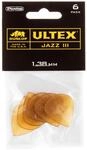 JIM DUNLOP Plektrum Ultex Jazz III 1,38mm 6 St&uuml;ck