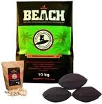 BlackSellig Beach Premium Kokos Grillbriketts &ndash; Cocos Holzkohle f&uuml;r Dutch Oven,