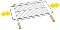 Sauvic 02726-Ausziehbarer Grillrost von 72 bis 82 cm. x 40 cm., Stahl, 70-80 x 40 cm.