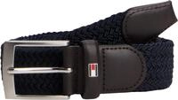 Tommy Hilfiger Herren G&uuml;rtel New Adan Belt 3,5 cm Stoffg&uuml;rtel, Blau (Sky Captain),