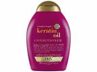 OGX Strength & Length + Keratin Oil Conditioner (385 ml), kräftigende Anti-Haarbruch