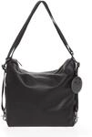 Mandarina Duck Damen Mellow Leather Rucksack, Schwarz, 36x33x12 (L x H W) EU