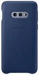 Leather Cover f&uuml;r Galaxy S10e Marineblau