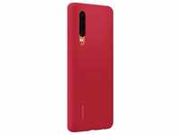 Cover Silicone Car Case für Huawei P30, Rot