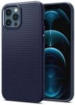 Spigen iPhone 12/12 Pro H&uuml;lle Liquid Air -Navy Blue | Air Cushion Tech, Sound Tunnel