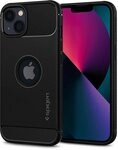 Spigen Rugged Armor H&uuml;lle Kompatibel mit iPhone 13 -Matte Black