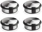 DEMA T&uuml;rstopper Edelstahl - Design 4er Set flach