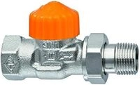 Heimeier Eclipse Ventilunterteil Durchgang 1/2" mit automatischer Durchflussregelung.