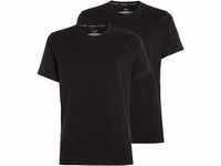 Calvin Klein Herren T-Shirts Kurzarm Crew Neck Rundhalsausschnitt, Schwarz (Black),