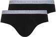 HANRO Herren Slips 2Pack Cotton Essentials (0019 black), Gr. L