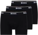 BOSS Herren Boxer Brief Co/EL Boxershorts (3er Pack), Schwarz (Black 001), S