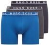 BOSS Herren Boxer Brief Co/EL Boxershorts (3er Pack), Blu (Open Blue 487), M