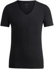 OLYMP Herren T-Shirt Kurzarm Level.Five,Einfarbig,Body fit,schwarz 68,S
