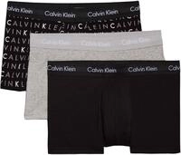 Calvin Klein Herren 3er Pack Boxershorts Low Rise Trunks Unterw&auml;sche, Mehrfarbig