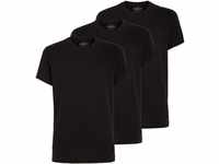 Calvin Klein Herren 3er Pack T-Shirts Kurzarm Rundhalsausschnitt, Schwarz (Black), S